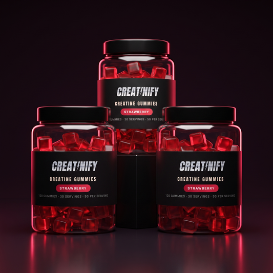 Creatine Gummies — 3 Jars · 90-Day Supply (360 Gummies)